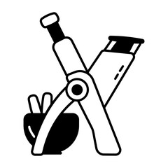 A mandoline cutter glyph icon 
