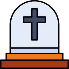 Obraz premium tombstone, Grave, halloween, horror, scare Icon