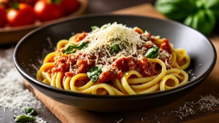  Delicious pasta dish ready to be savored