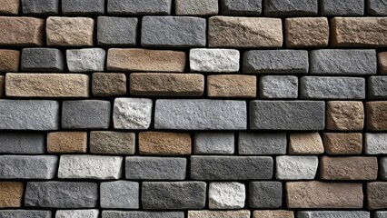  Stone wall texture with natural stone bricks