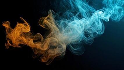 Obraz premium Ethereal blend of warm and cool hues