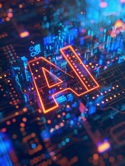 Obraz premium AI graphic showing 