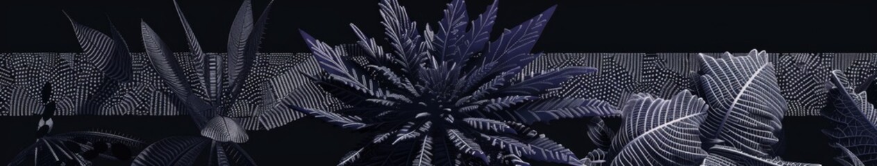 Fototapeta premium Colorful Abstract Floral Illustration: Ethereal Botanical Art for Mobile and Computer Wallpapers, Perfect for Indoor Design, Featuring Beautiful Natural Patterns and Abstract Scenic Art, High-Resoluti