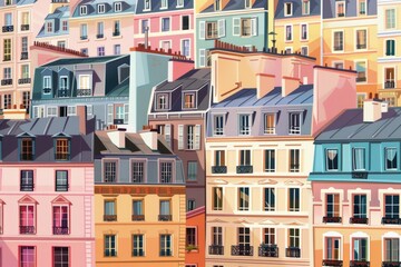 Fototapeta premium Historical Paris streets and cafes, charming ambiance, iconic architecture, and culture