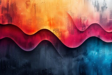 abstract background in colors and patterns for Migraine Awareness Week