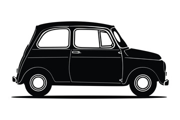 Microcar Car Silhouette vector