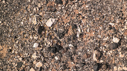 Soil and rocks as background