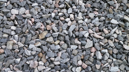 Close up of small stones as nature background.
