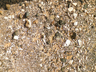Soil and rocks as background