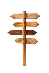 Wooden Directional Signpost