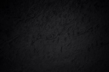 Naklejka premium Dark grey black slate texture in natural pattern with high resolution for background and design art work. Black stone wall.