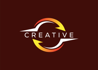 Minimal and professional restore arrow logo design template