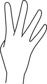 recommend clip art: を表している手