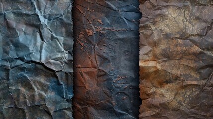 Vintage textures for retro design with faded covers for text