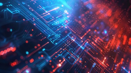 Fototapeta premium Abstract technology background