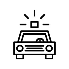 Fototapeta premium emergency police car