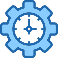 gear, manage, management, settings, time, watch Icon