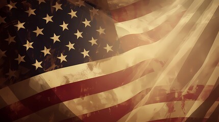 Veterans Day graphic material Patriotic American Flag and Military Memorabilia, American flag watercolor, Military boots silhouette, Soldier tribute