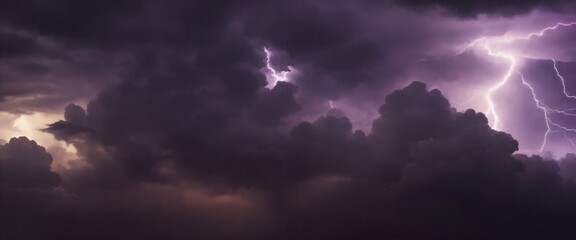 Obraz premium Dark Brown clouds Background. electrical storm in a cloud for an energy concept