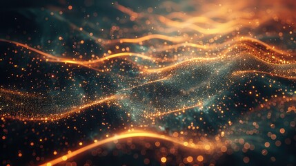 Obraz premium Abstract light flow representing technological evolution