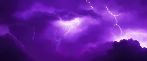 Dark Purple clouds Background. electrical storm in a cloud for an energy concept