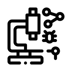 microscope line icon