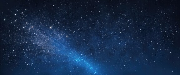 Naklejka premium Fire embers particles over Blue background, Abstract dark glitter fire particles lights