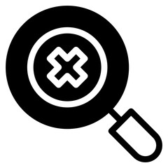 Obraz premium delete, cross, lense, search, tool Icon