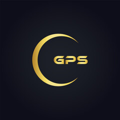 GPS logo. G P S design. White GPS letter. GPS, G P S letter logo design. G P S letter logo design in GOLD, GOLDEN LOGO, THREE, style. letter logo set in one artboard. G P S letter logo vector design.