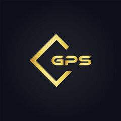 GPS logo. G P S design. White GPS letter. GPS, G P S letter logo design. G P S letter logo design in GOLD, GOLDEN LOGO, THREE, style. letter logo set in one artboard. G P S letter logo vector design.