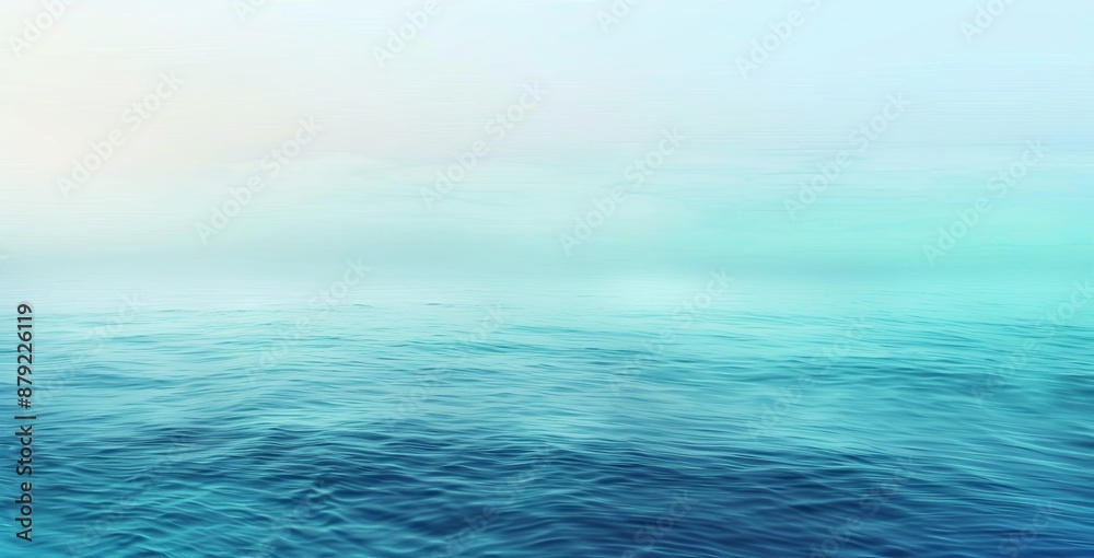 Wall mural Ocean Gradient: A pastel gradient background with soft color