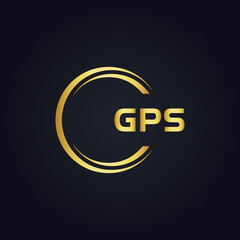 GPS logo. G P S design. White GPS letter. GPS, G P S letter logo design. G P S letter logo design in GOLD, GOLDEN LOGO, THREE, style. letter logo set in one artboard. G P S letter logo vector design.