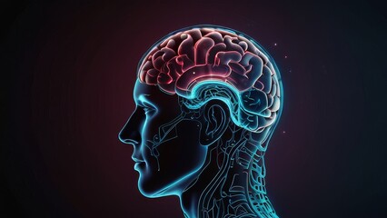 Obraz premium human brain anatomy