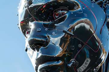 Fototapeta premium Robot of the future that will be able to do more things than a human