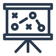 Strategy Board Used for Football Tactics