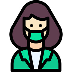Gynecologist, lady, doctor, woman, specialist Icon