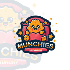 Crunchy Munchies Snack Logo Design