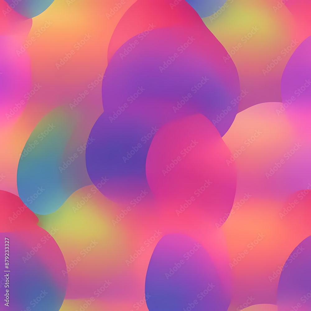 Fototapete contrasting warm to cool gradient: a smooth transition from warm to cool tones, highlighting the con