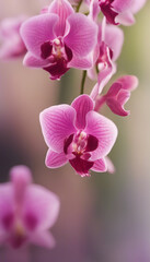 Real Pressed pink orchid flower petal plant