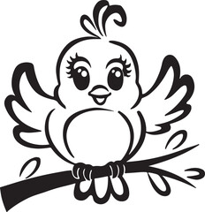 black and cartoon illustration