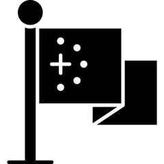 flag, china, national, world, sign Icon