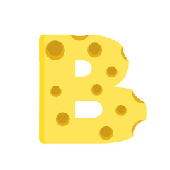 Cheese Letter B