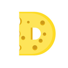 Cheese Letter D