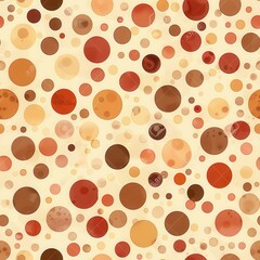 Vintage Watercolor Polka Dot Pattern