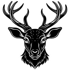 deer head vector,deer, illustration, ,animal, vector, reindeer