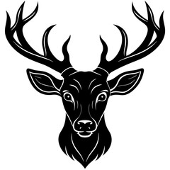 deer head vector,deer, illustration, ,animal, vector, reindeer