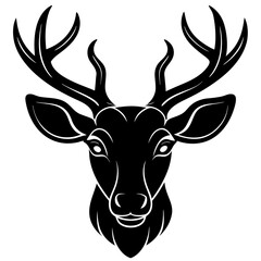 deer head vector,deer, illustration, ,animal, vector, reindeer