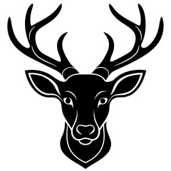deer head vector,deer, animal, vector, reindeer, mammal, cartoon, illustration