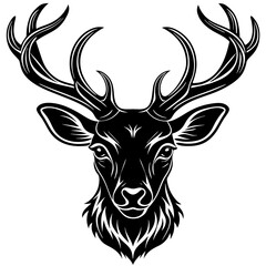 deer head vector,deer, illustration, ,animal, vector, reindeer