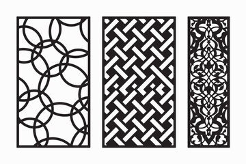 Silhouette of black and white pattern